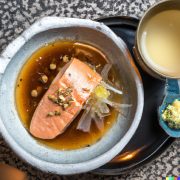 salmon with miso butter