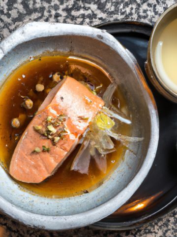 salmon with miso butter