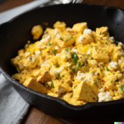 tofu and egg scramble